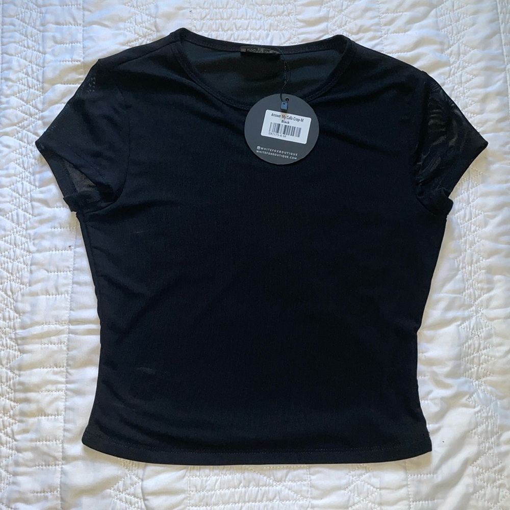 White Fox Answer My Calls Top